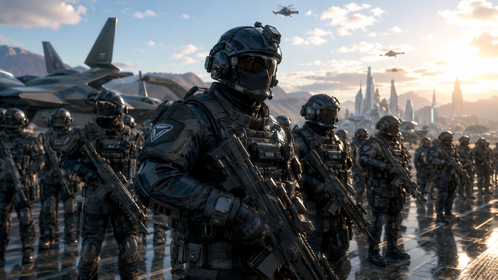 Black Delta Force Team